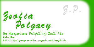 zsofia polgary business card